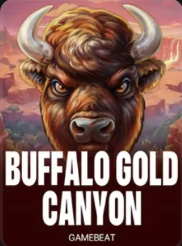 Buffalo Gold Canyon slot with bison and a golden canyon